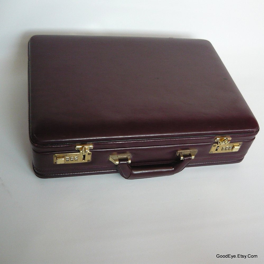 oxblood briefcase