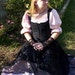 Renaissance Pirate Gown Dress costume naughty Wench Womens Costume Pink black