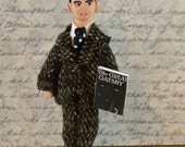 F. Scott Fitzgerald Doll Miniature The Great Gatsby Author Collectible Art F. Scott Fitzgerald Doll Miniature The Great Gatsby Author Collectible Art