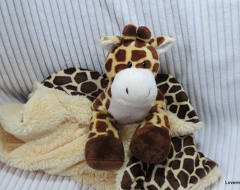 Security Blanket - lovie - woobie - luvi - Giraffe - Lovems