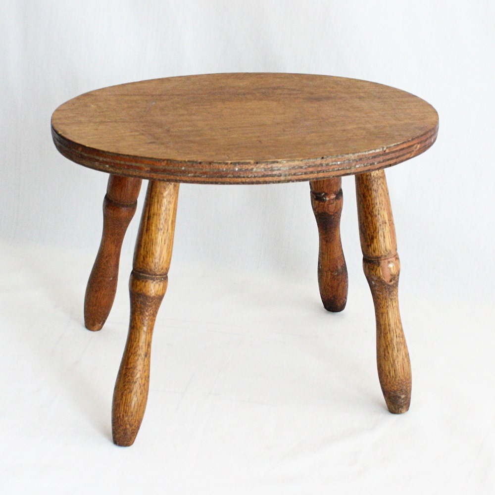 Old Wooden Milking Stool 90