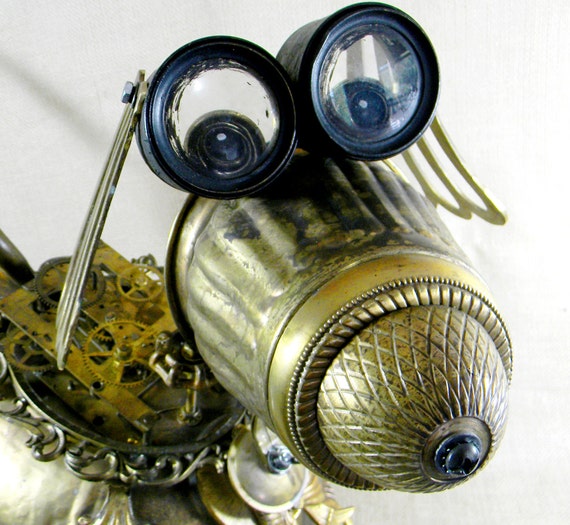 VICTORIA A Steampunk Robot Dog Reclaim2Fame by reclaim2fame