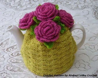 Collection of Four Crochet Tea Cosy Tea Cozy Patterns (Instant downloads)
