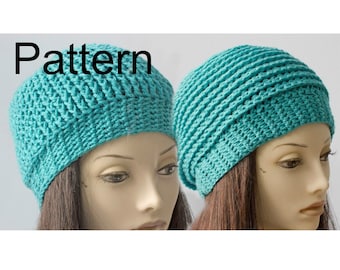 Reversible Crochet Hat Pattern, Hat PDF Pattern, Beanie Pattern, Digital Download,