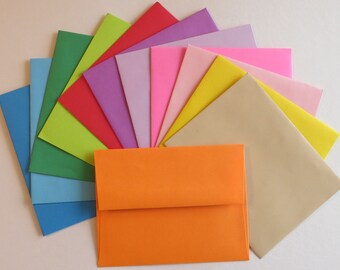 PE28 24 pc. Multi Color Envelopes A2 60 lb. 4 3/8 x 5 3/4 ( 11.11cm x 14.61cm )