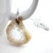 Tan Druzy Geode Necklace, Stone Agate Slice Pendant, Drusy Quartz Jewelry