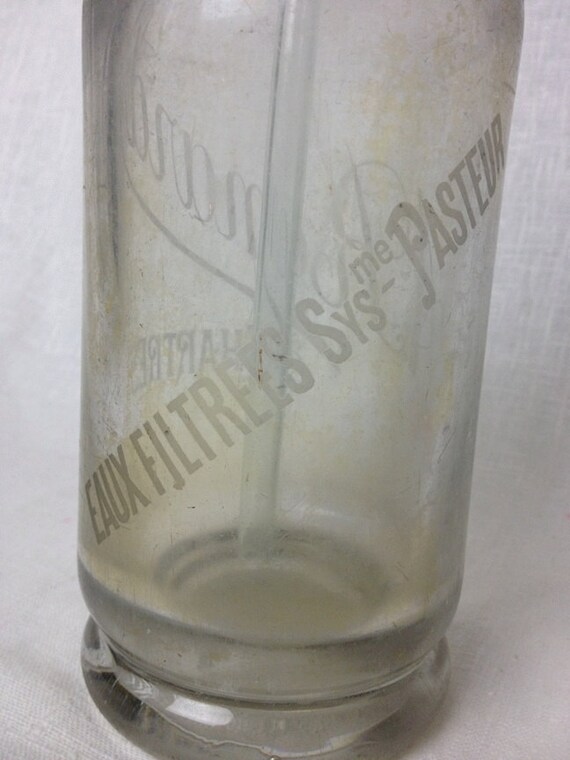 Antique French Soda Water bottle Paris fizz