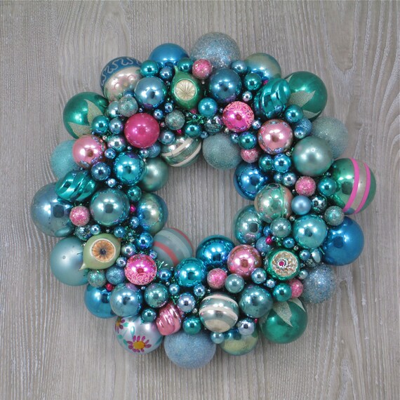 faded blue aqua and pink christmas ornament by thehauntedl faded blue aqua and pink christmas ornament by thehauntedl