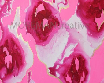 NEW Original painting 30x40 Petals by Jennifer Moreman