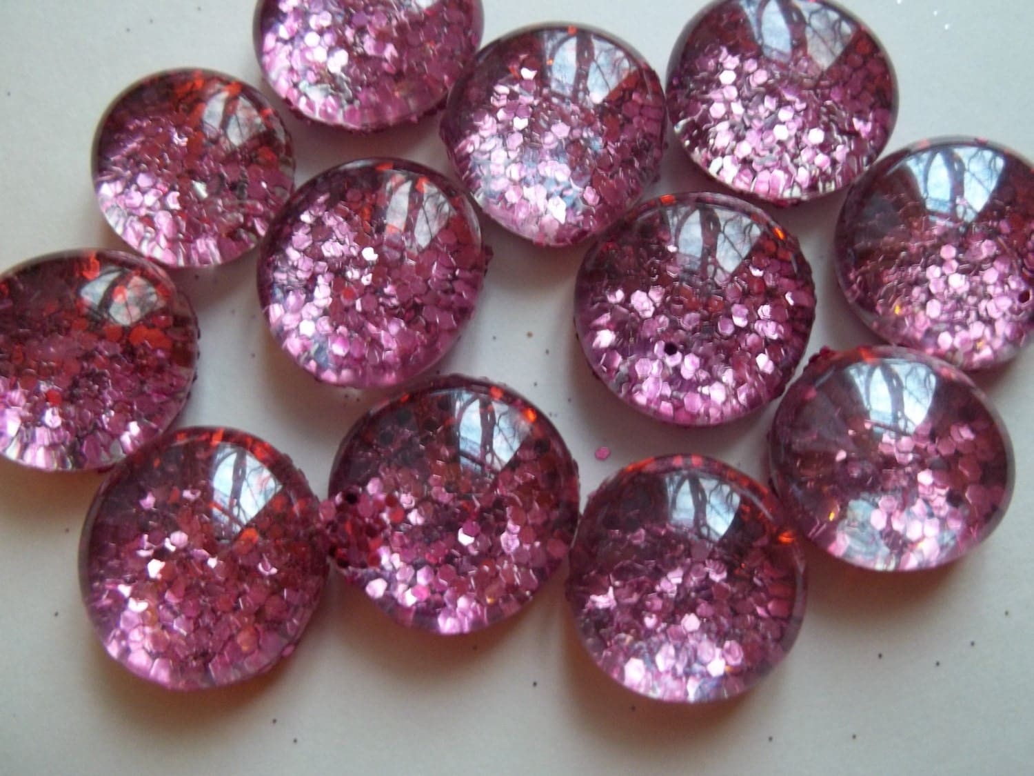 Glass Gems Glitter HOT PINK G78b