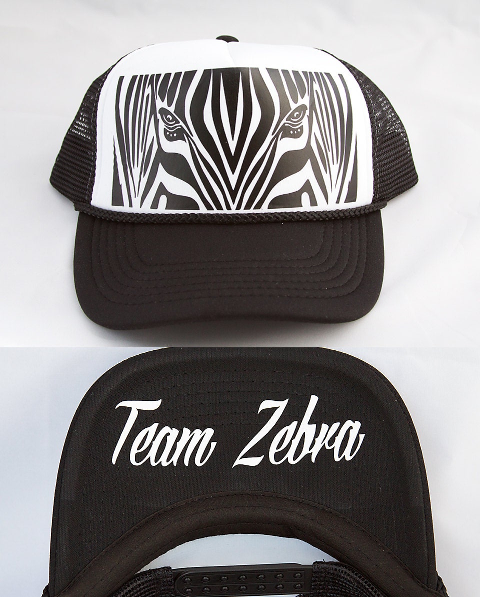 Team Zebra Roller Derby Trucker Hat
