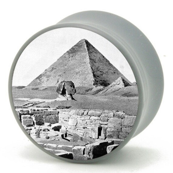 Items similar to 1" (25mm) Pyramid in Egypt Power Plugs by BMA Pair on Etsy