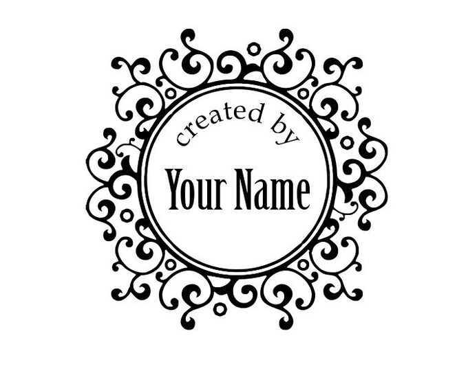Personalized Custom Made Name for Scrapbook Unmounted Rubber Stamps C14