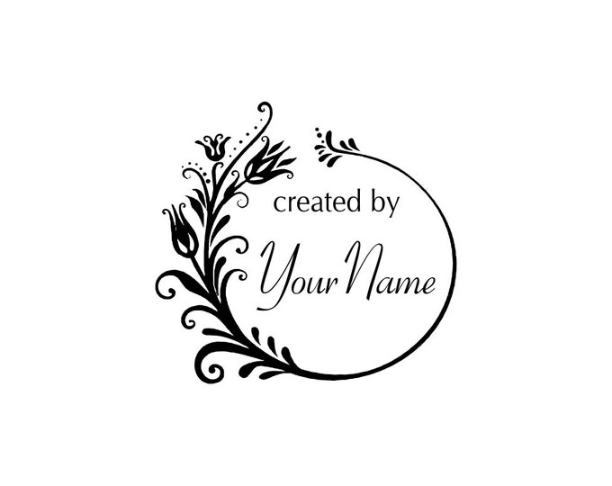 Personalized Custom Made Name Unmounted Rubber Stamps C26