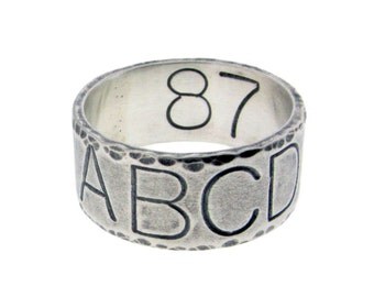custom duck band wedding ring personalized sterling silver classic commitment jewelry hand stamped banded date names - Duck Band Wedding Rings custom duck band wedding ring personalized sterling silver classic commitment jewelry hand stamped banded date names - Duck Band Wedding Rings