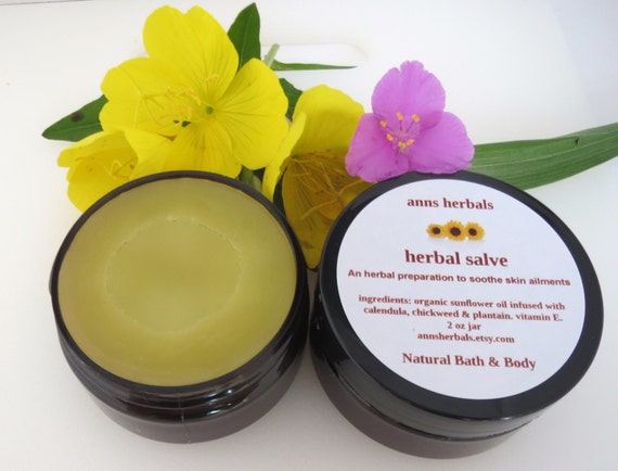 Herbal Salve/ All-Natural/ Soothe Minor Skin Problems/ eczema/ diaper rash/ itchy skin/ burns/bug bites/rashes/psoriasis/so much more!