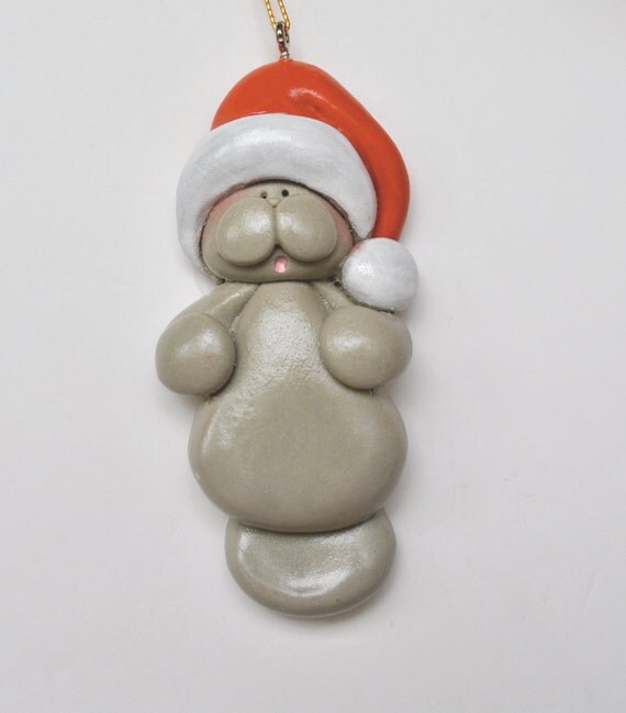 personalized manatee christmas ornament personalized manatee christmas ornament