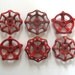 6 vintage faucet handles, vintage valve handles, handles valve, big red faucet knobs, metal outdoor faucet knobs, steampunk, oversized, 253