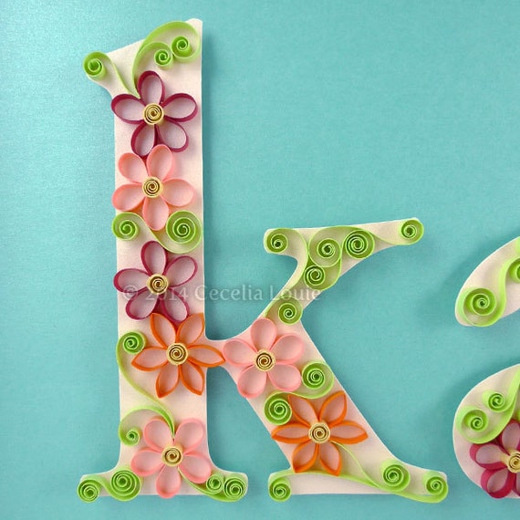 Quilling Letters / Name kate Quilling with by PaperZenShop