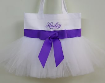 Naptime 21, Flower girl tote bag, Wedding tote bag, ballet bag, Personalized tote bag, MINI tote bag, Tutu Tote Bag, dance bags MTB841 BP