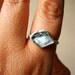 Custom Rough Aquamarine ring - Sterling silver - Choose your Gemstone and ring size - LAST ONE , #5