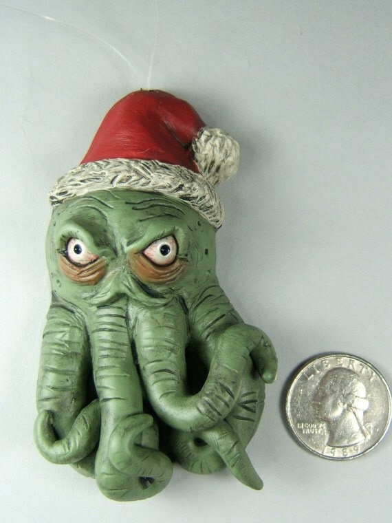 Squid Christmas Ornament 