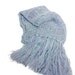 Blue Scarf, Knit Scarf, Gift Idea For her, Hand Knit Scarf, Fashion Scarf, Women Accessory, Fiber Art, Blue Scarf, Lavender,