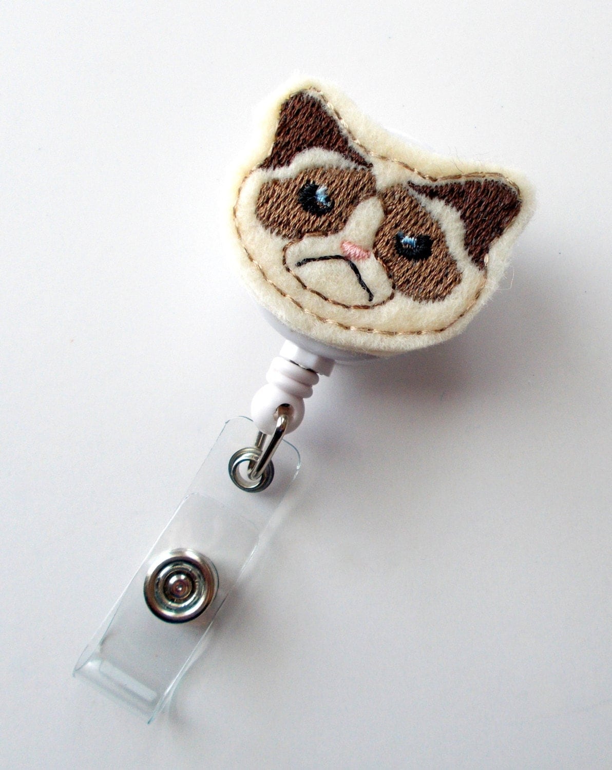 Grumpy Cat Cute Badge Holder Nurses Badge Holder Felt