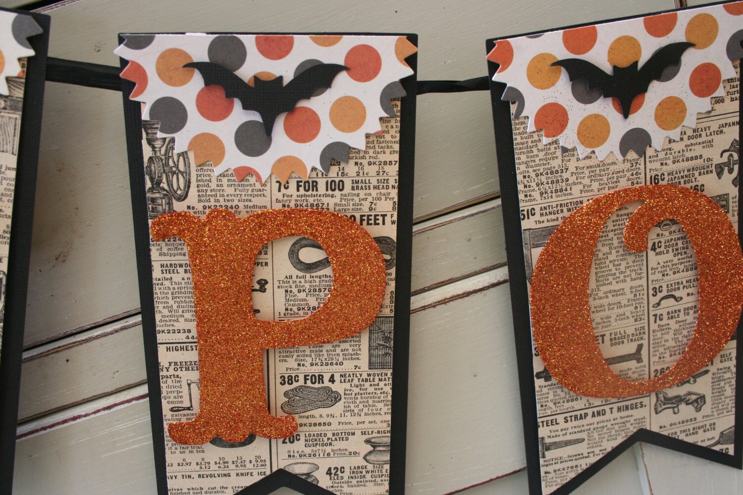 Spooky Banner Halloween Decor Vintage by LittlePumpkinPapers