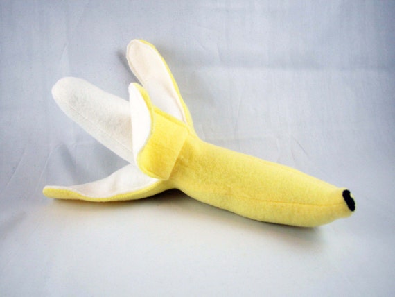 plush banana dog toy