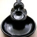 Hold for C.: Vintage African Ubangi Lips Nose Plates Black Art Pottery Ashtray Japan Label