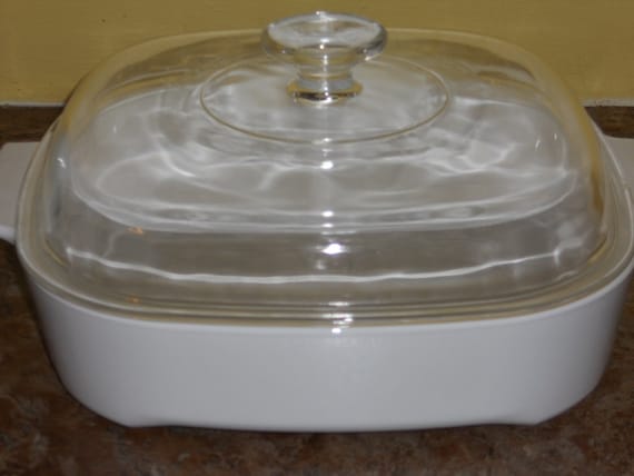 White Corningware Microwave Browning By Rosiestreasuretrove