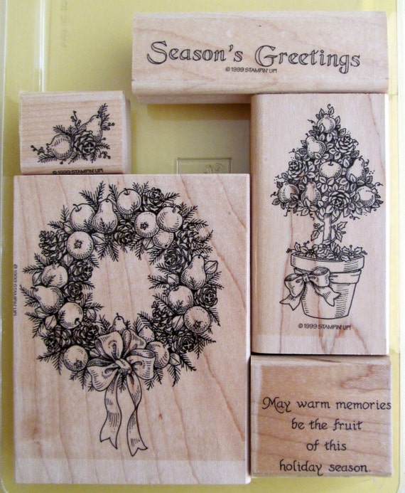 Holiday Christmas Set of 5 Stamps from Stampin Up by GaylesDolls