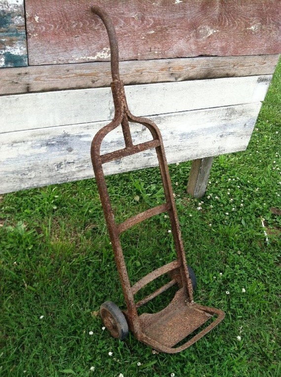 Vintage Antique Industial Hand Truck