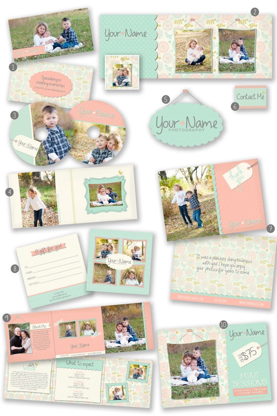 Items similar to INSTANT DOWNLOAD Photography Marketing Templates Set ...