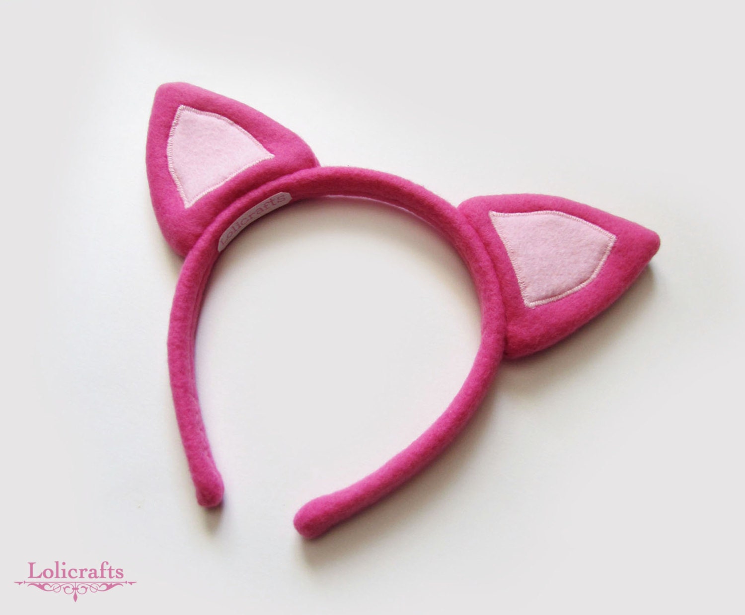 Hot Pink Kitty Cat Ears