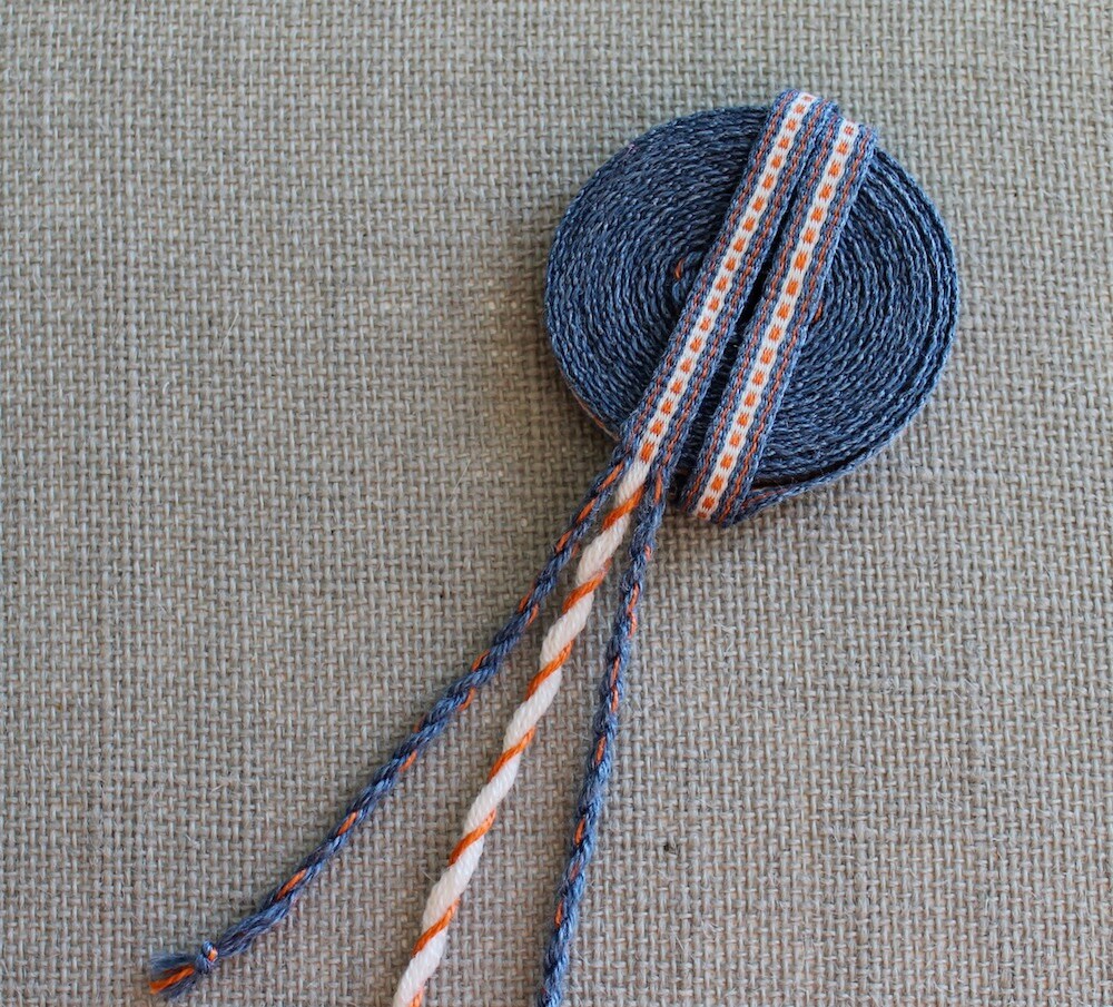 Inkle Weaving Inkle Band Inkle Trim Silk and Wool Ribbon