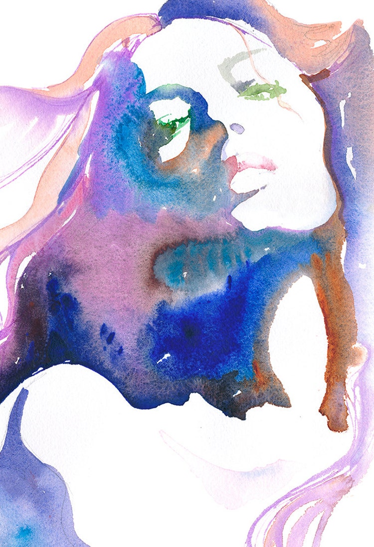 Large Canvas Giclee Prints from Original by silverridgestudio