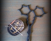 Web Embroidery Scissors and Spooky Pumpkin Needle Minder by cheswickcompany