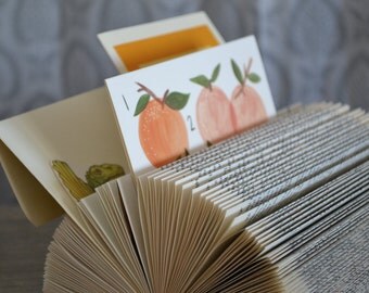 The Organizer - Reader's Digest Condensed Books - Folded Book Art - Recycled, Repurposed, Reclaimed - Home, Office, Mail Organization