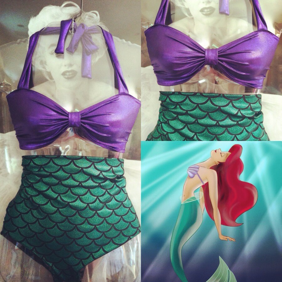high waisted mermaid swimsuit