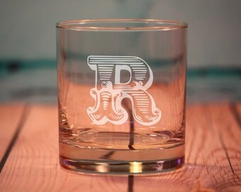 11 Custom Etched Old Fashioned Glasses - Rocks Glasses