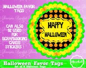 Halloween Stickers Printable Favor Tags Great for Halloween Candy Wrappers, Halloween Labels DIY Printables Instant Download Il_170x135