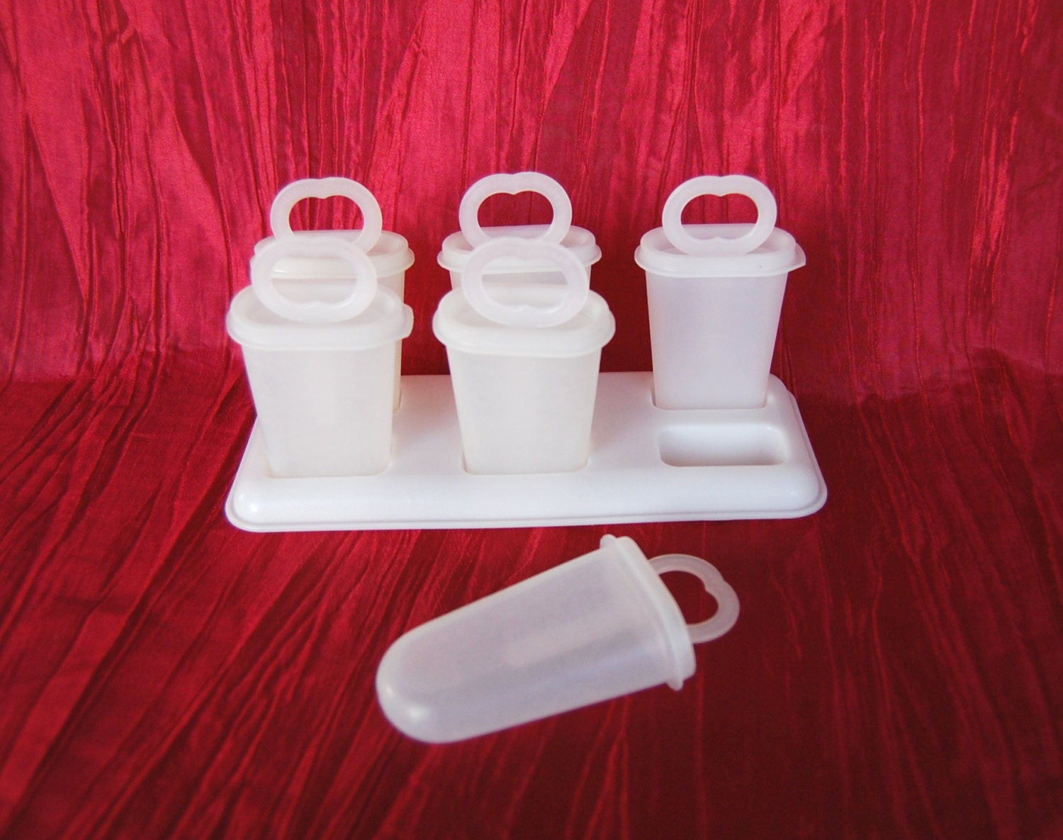Vintage Tupperware Popsicle Molds SET of 6 Tupperware Ice