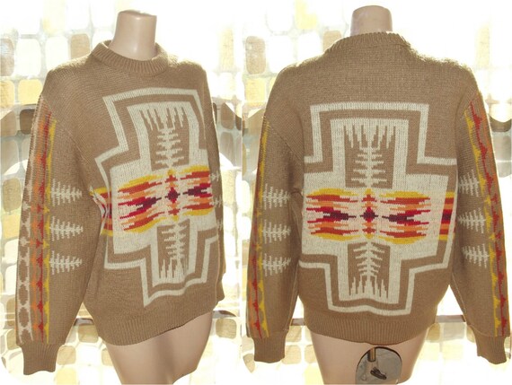 Vintage 70s Pendleton Navajo Western Wear Knit by IntrigueU4Ever