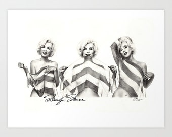 Limited Edition Marilyn Monroe, Print, Paint the Moment, XL