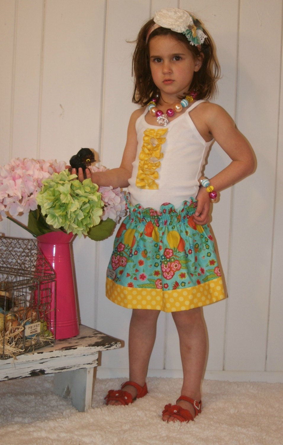 Summer Skirt Set Toddler Youth Tween Girls Spring Summer