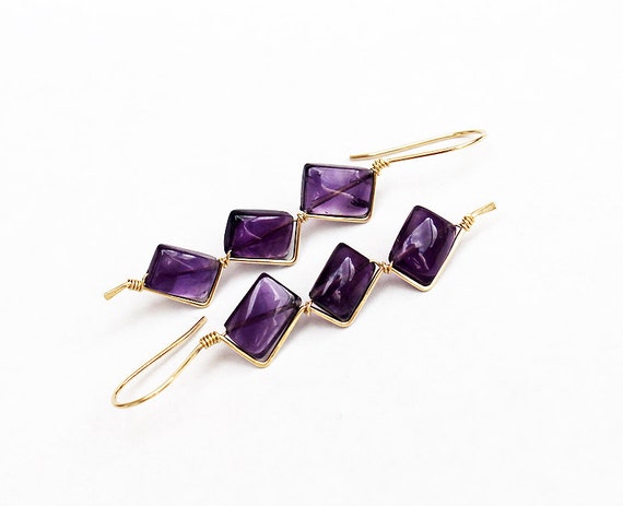 https://www.etsy.com/listing/181268760/amethyst-14k-gold-zigzag-earrings 