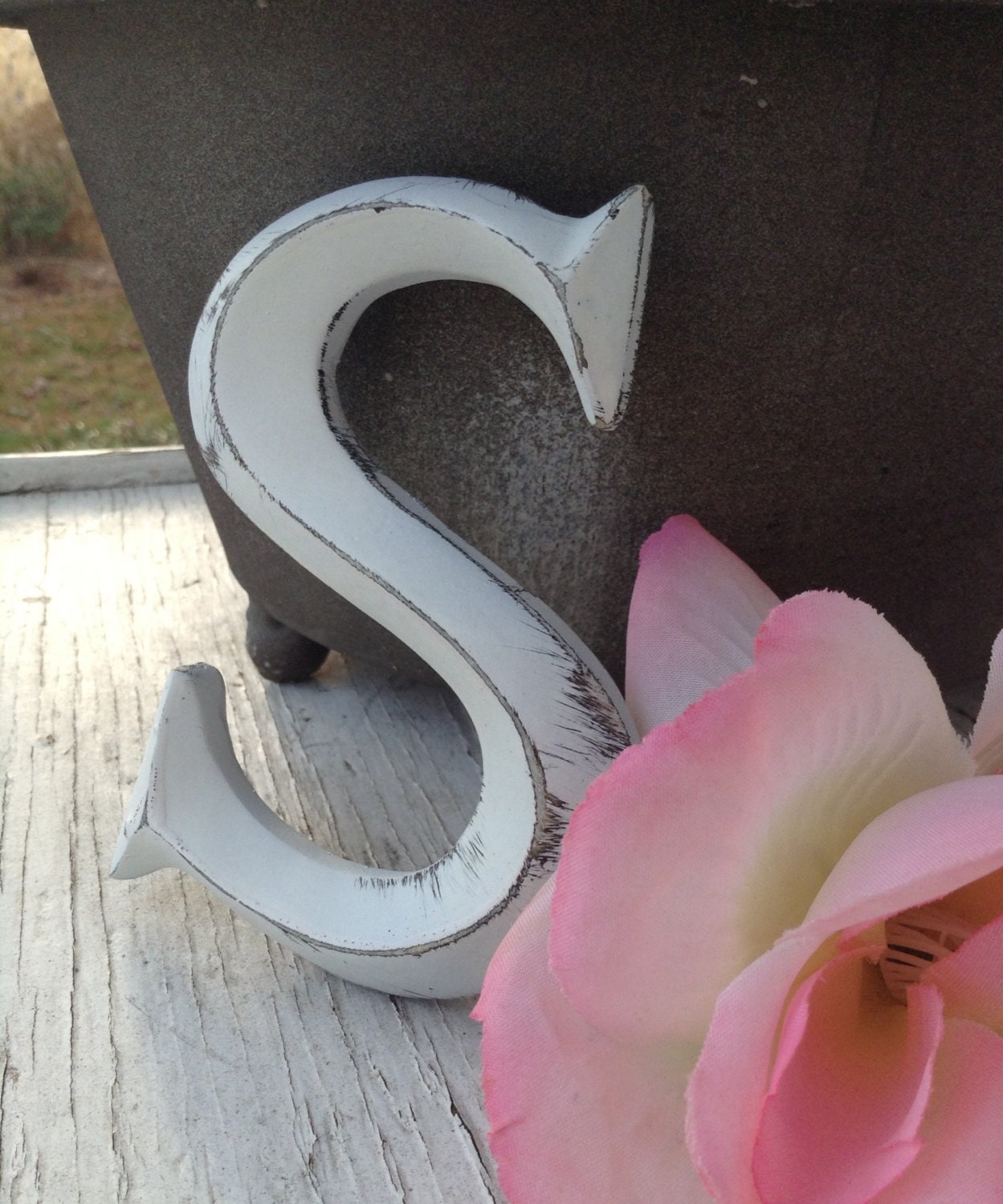 Wall Decor Shabby Chic Letters 4 letters AZ