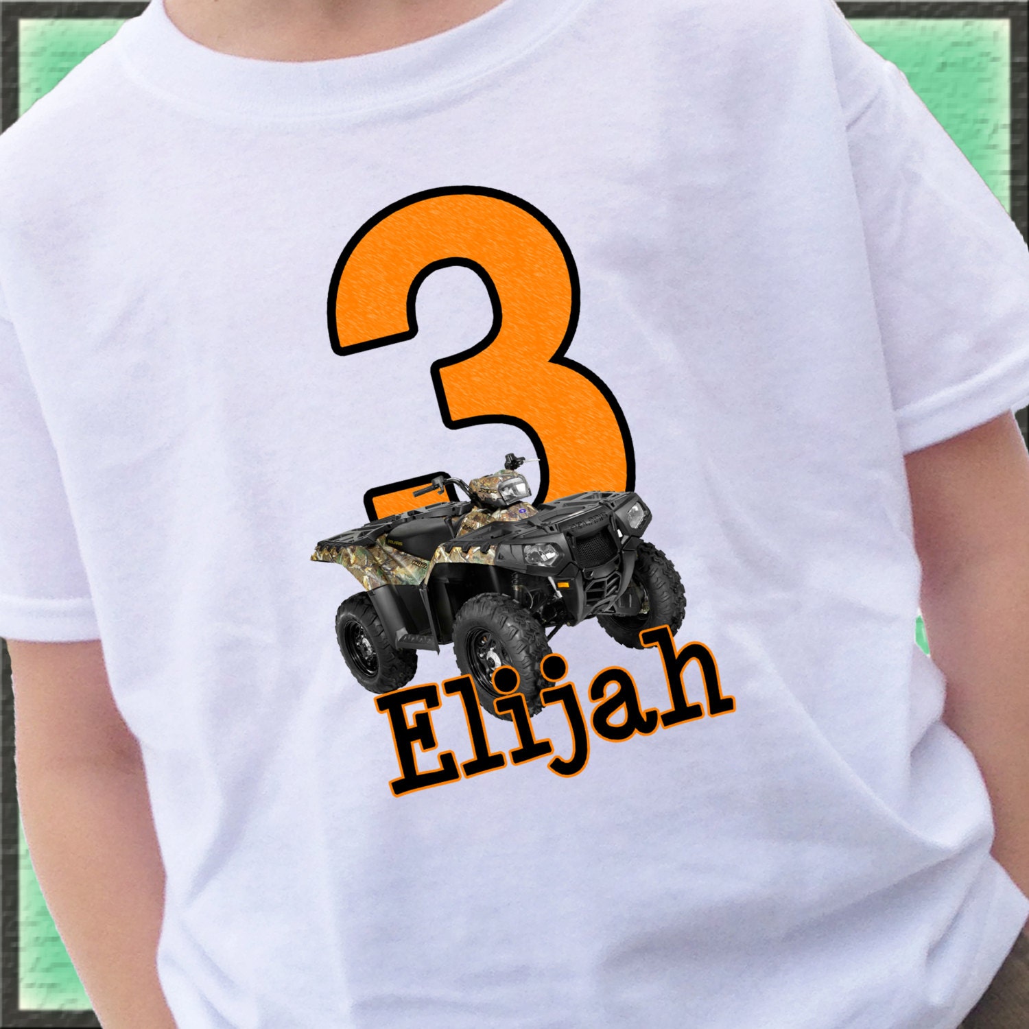 four wheeler birthday shirt